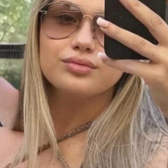 CHANEL Pilot Sunglasses with Pink Hue Lenses - Picture 5 of 6